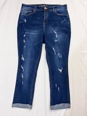 Copperflash high rise slim straight jeans size 18W
